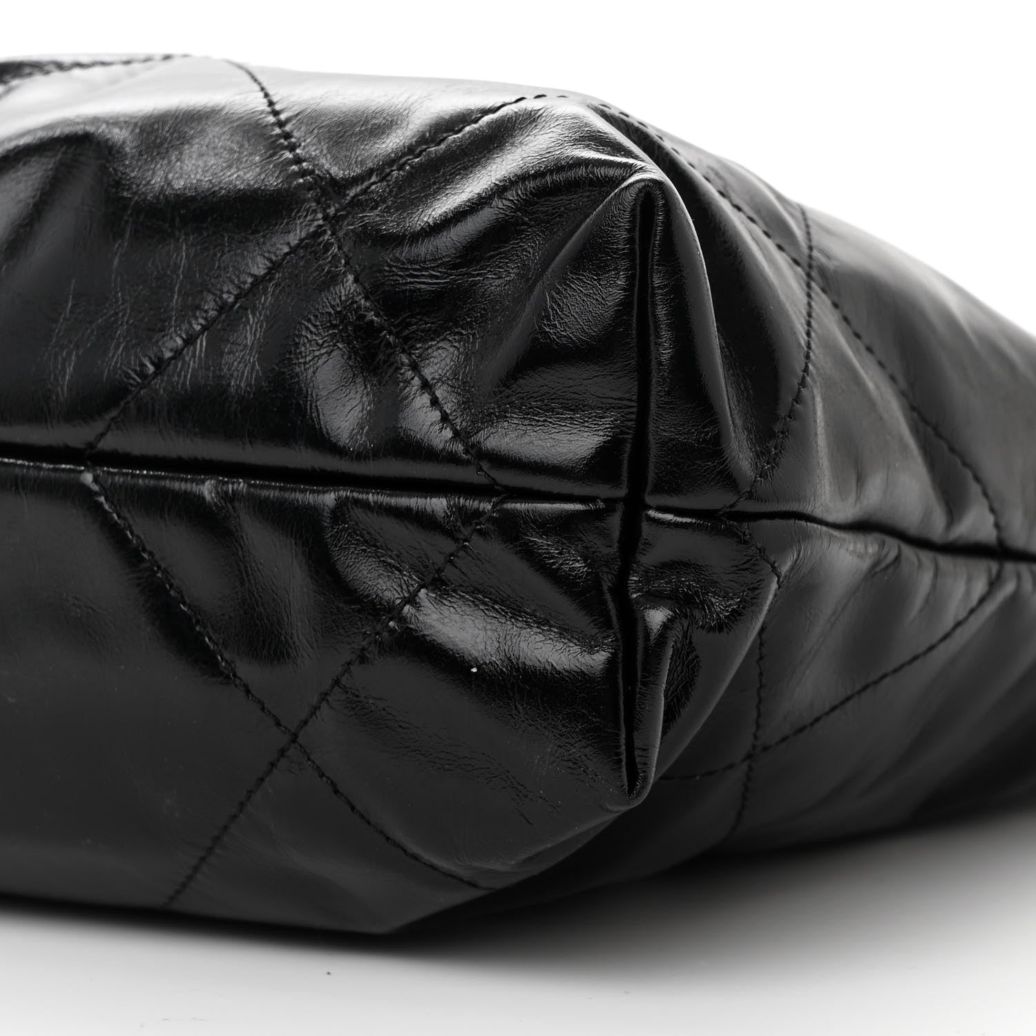 Chanel Shiny Calfskin Quilted Small Chanel 22 Black 12 of 12