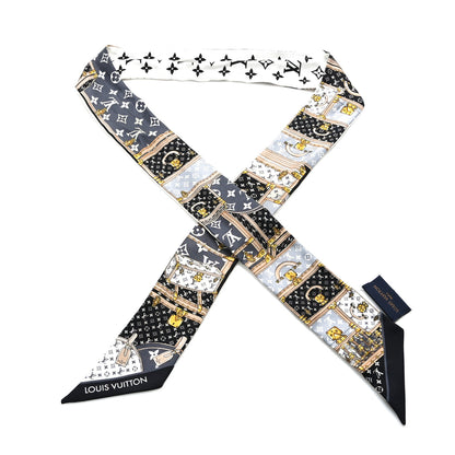 Louis Vuitton Silk Monogram Let's Go BB Bandeau Black 1 of 3