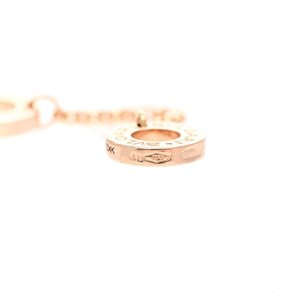 Bulgari 18K Rose Gold Diamond Small B.Zero1 Pave Pendant Necklace 6 of 7