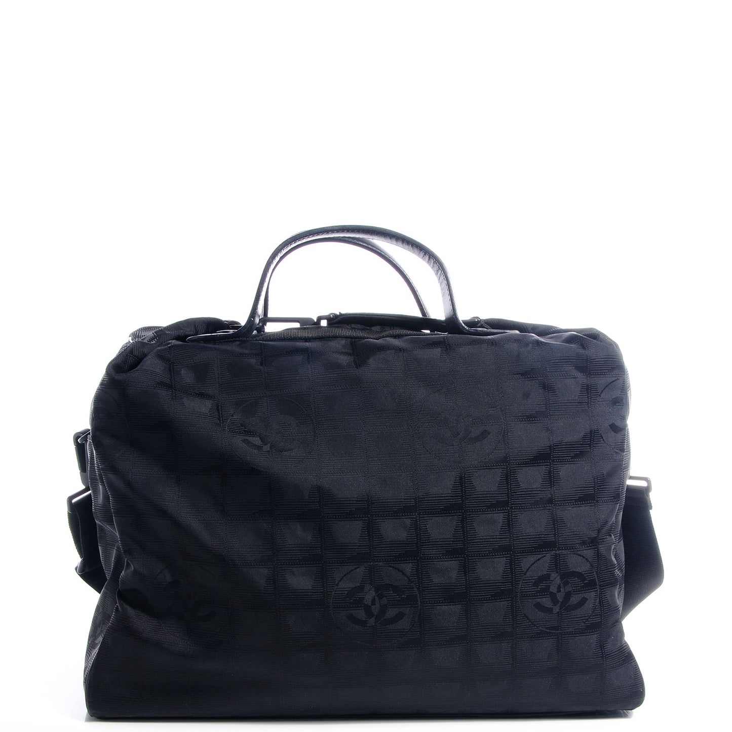 Nylon Travel Duffel Bag Black