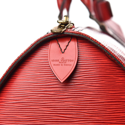 Louis Vuitton Epi Keepall 45 Castillan Red 6 of 14