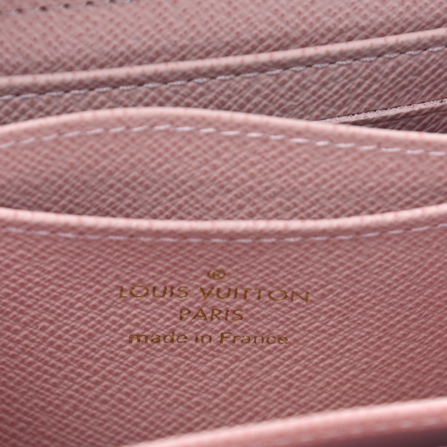 Louis Vuitton Damier Ebene Studded Zippy Coin Purse Rose Ballerine 6 of 9