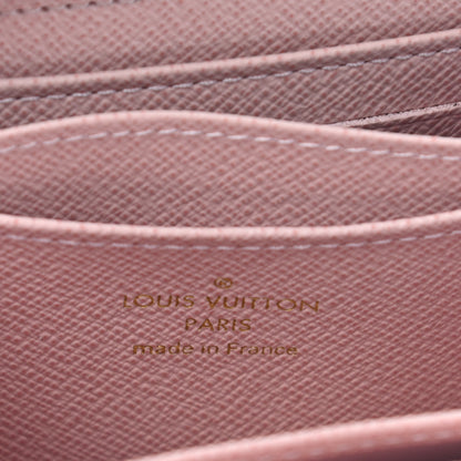 Louis Vuitton Damier Ebene Studded Zippy Coin Purse Rose Ballerine 6 of 9