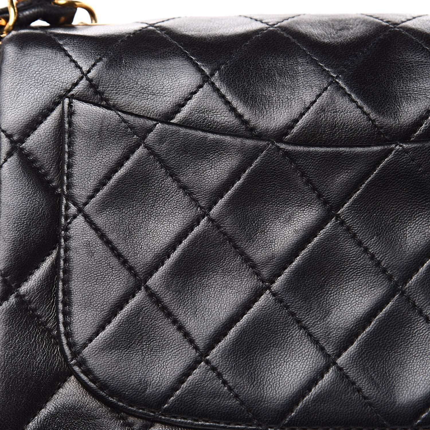 Chanel Lambskin Quilted Mini Square Flap Black 12 of 12