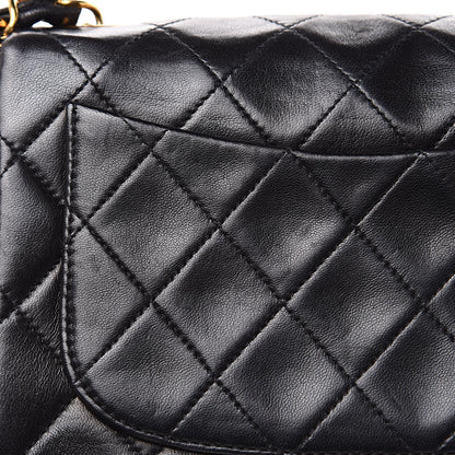 Chanel Lambskin Quilted Mini Square Flap Black 12 of 12