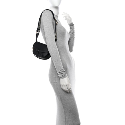 Loewe Calfskin Jacquard Mini Gate Dual Bag Black 2 of 12