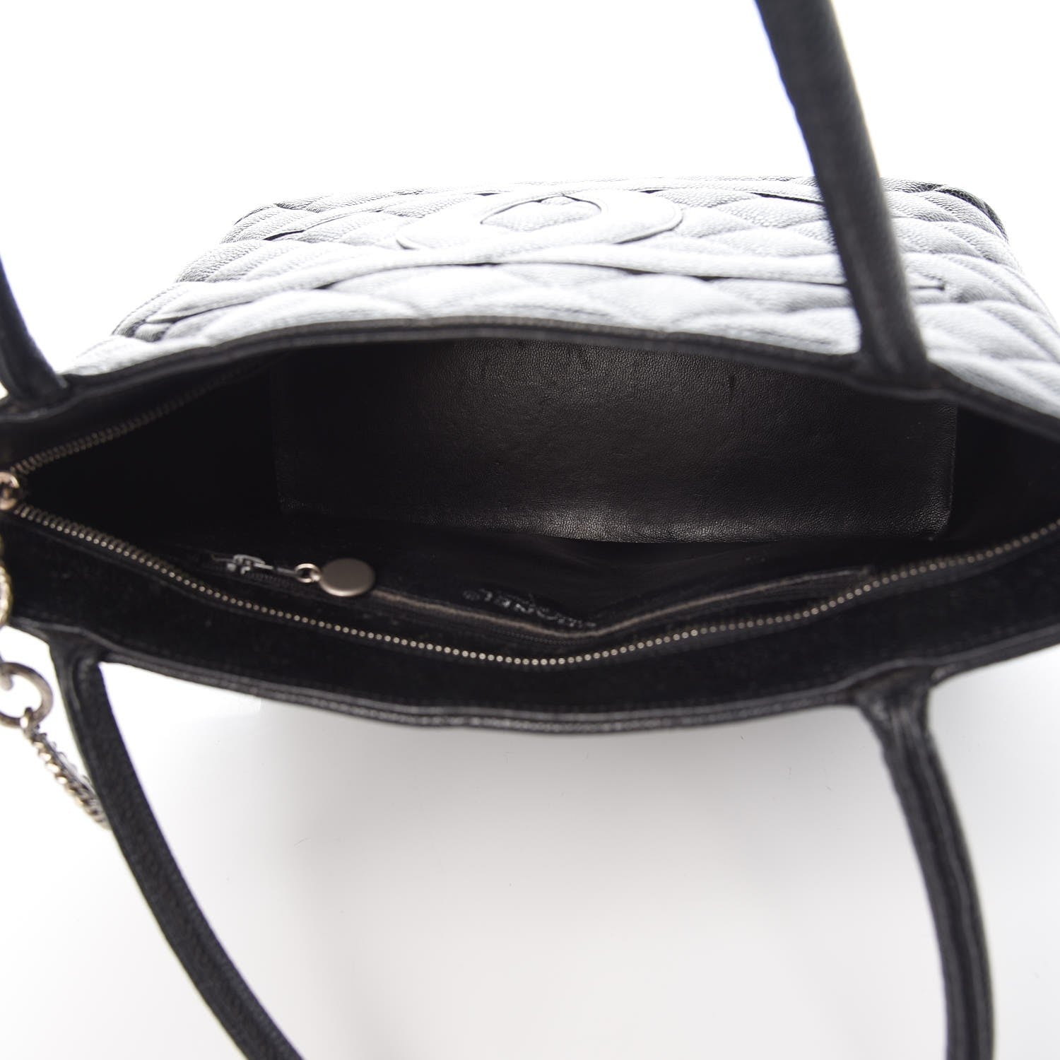 Chanel Caviar Quilted Medallion Tote Black 5 of 8