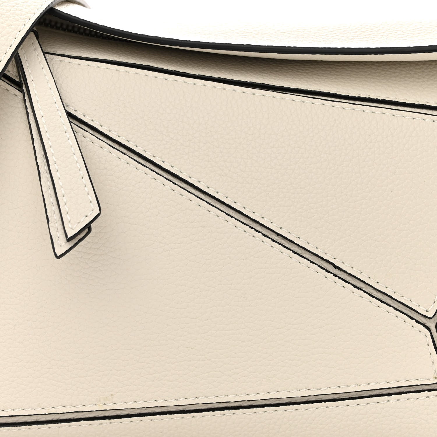 Loewe Grained Calfskin Small Puzzle Bag Soft White 9 of 11