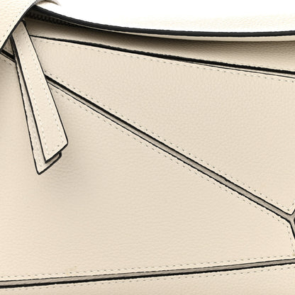 Loewe Grained Calfskin Small Puzzle Bag Soft White 9 of 11