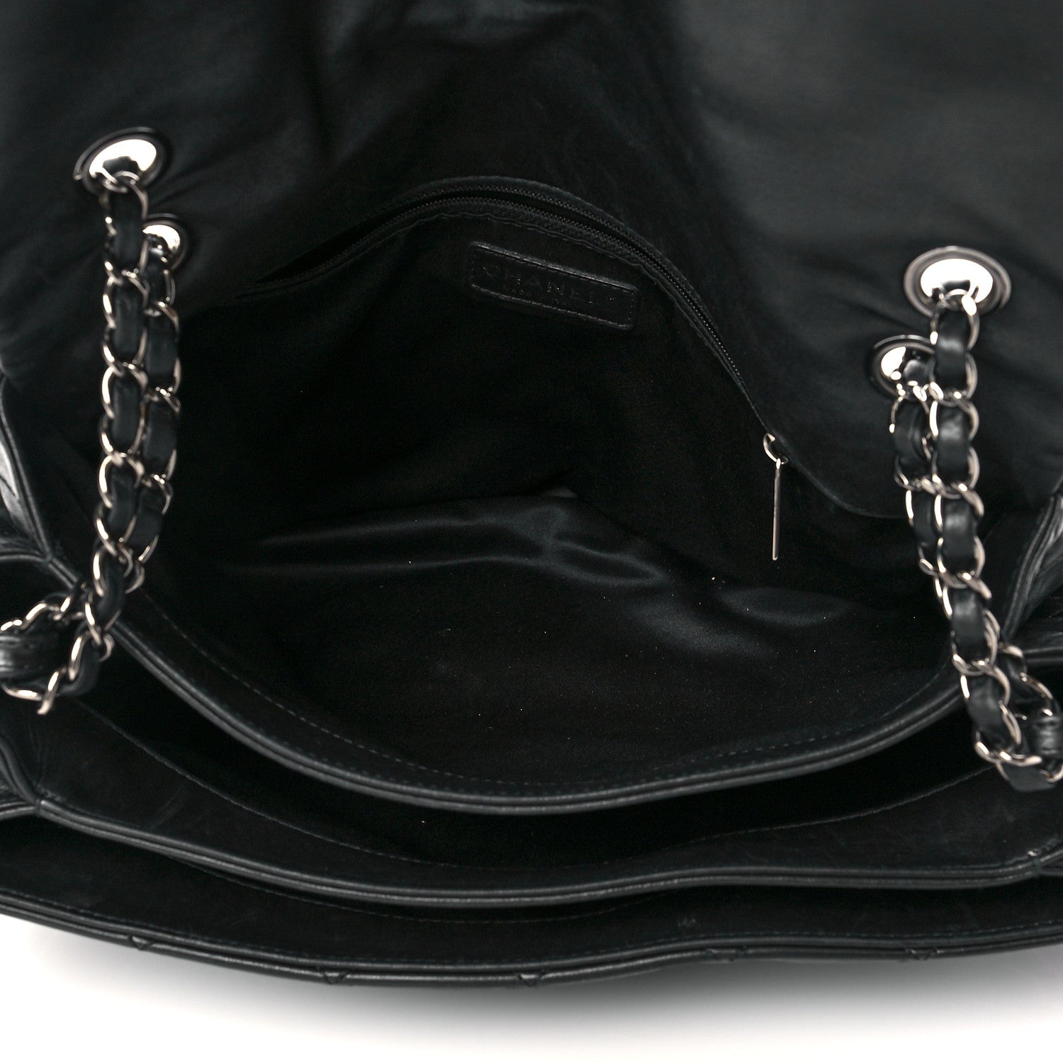 Chanel Lambskin Quilted Chanel 3 Maxi Flap Bag Black 5 of 14