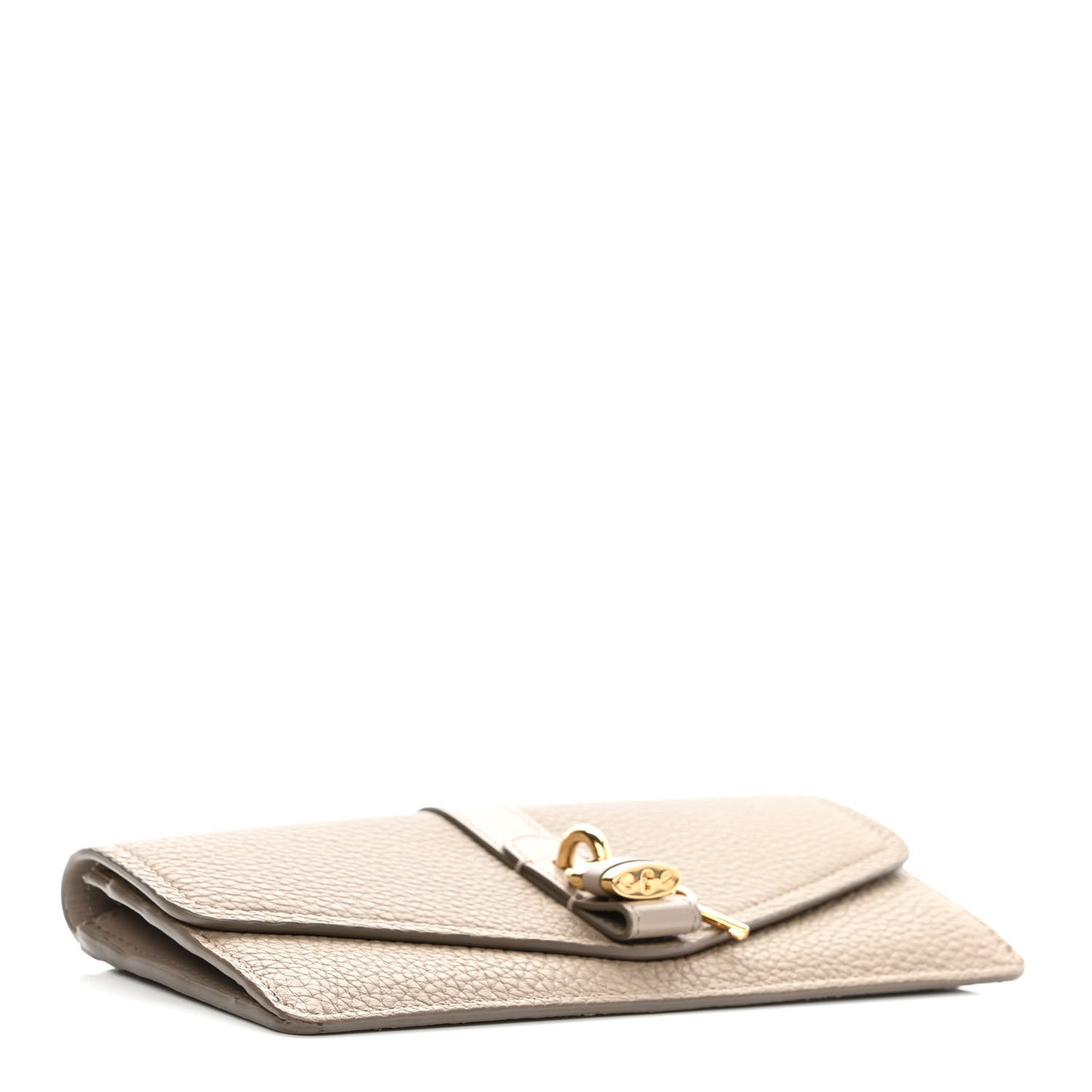 Calfskin Aby Flap Wallet Motty Grey