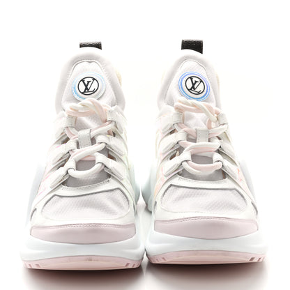 Louis Vuitton Calfskin Nylon LV Archlight Sneakers 37 Rose Clair Pink 2 of 12