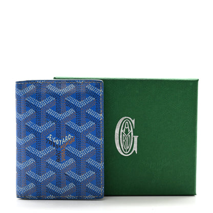 Goyard Goyardine Saint Marc Folding Card Case Sky Blue 11 of 11
