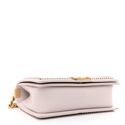 Chanel Caviar Quilted Chain Around Medium Boy Flap Light Purple 4 of 12