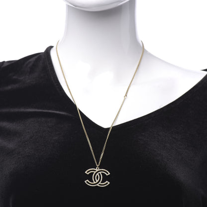 Chanel Crystal CC 100 Anniversary Necklace Gold 2 of 6