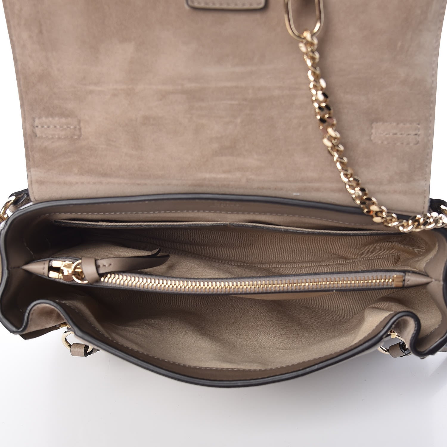 Chloe Calfskin Small Faye Day Shoulder Bag Motty Grey 5 of 10