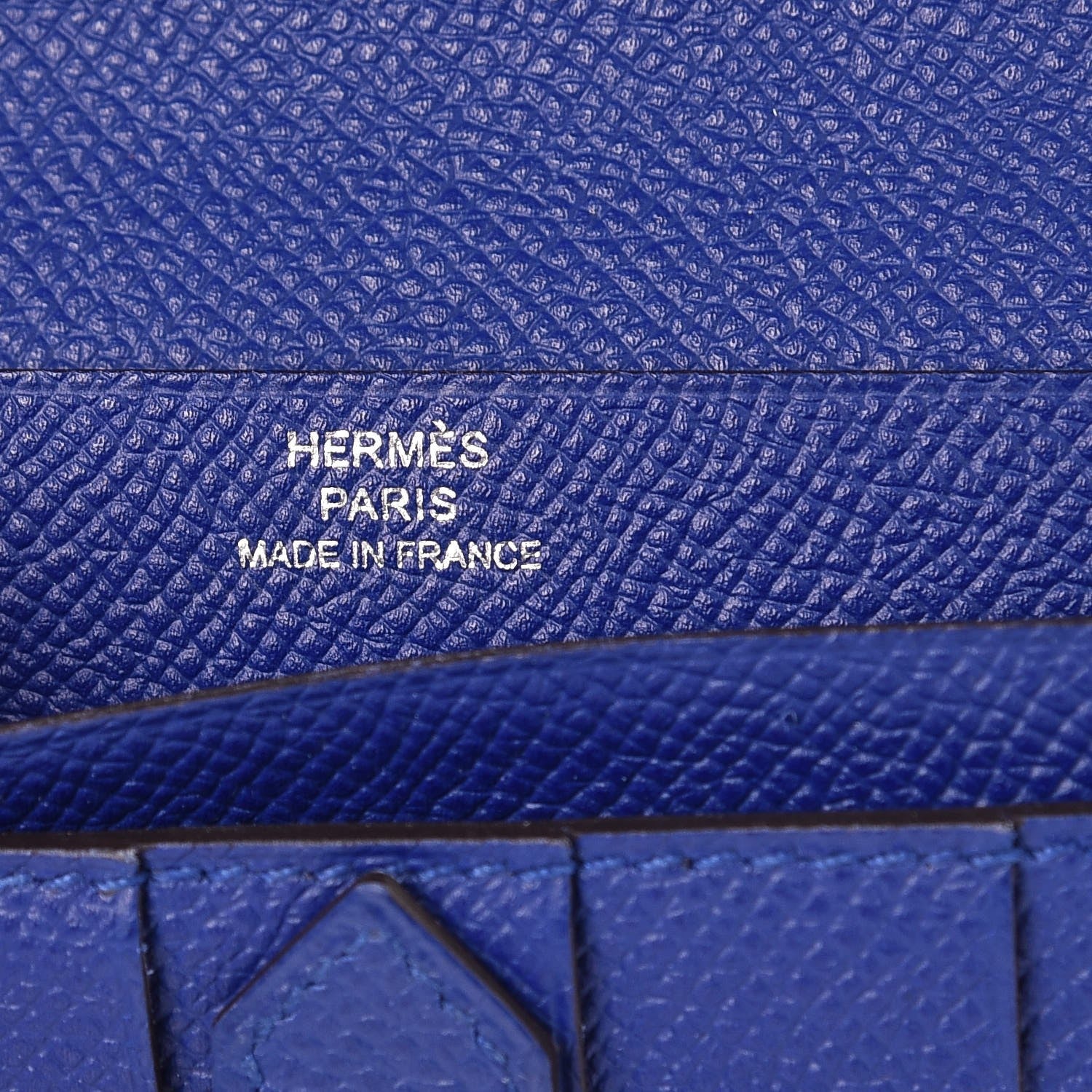 Hermes Epsom Bearn Gusset Wallet Bleu Saphir 6 of 7