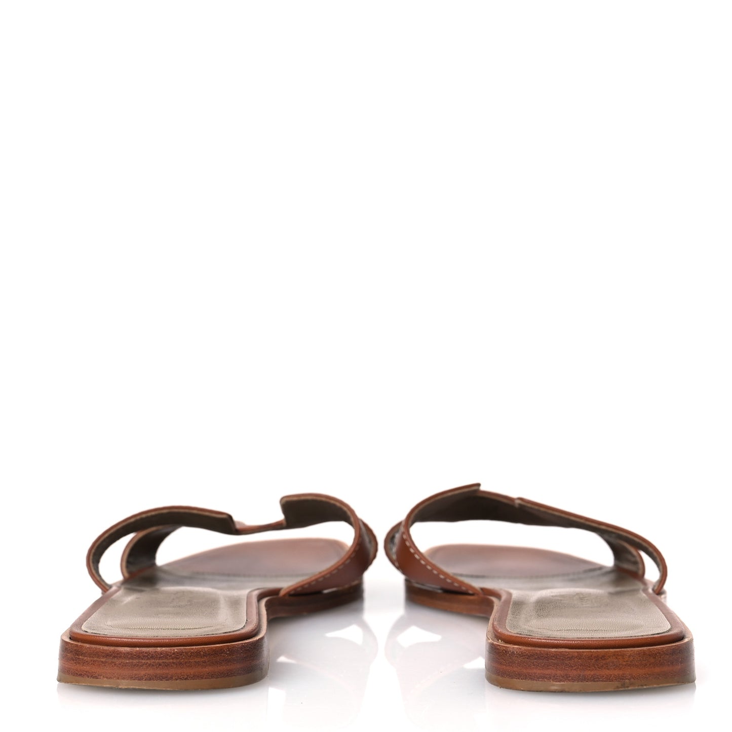 Box Calfskin Oran Sandals 37 Gold