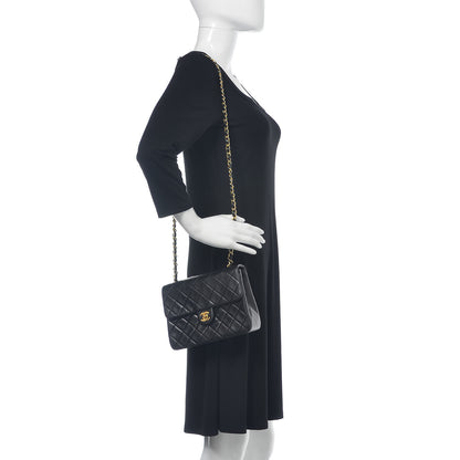 Chanel Lambskin Quilted Mini Square Flap Black 2 of 13