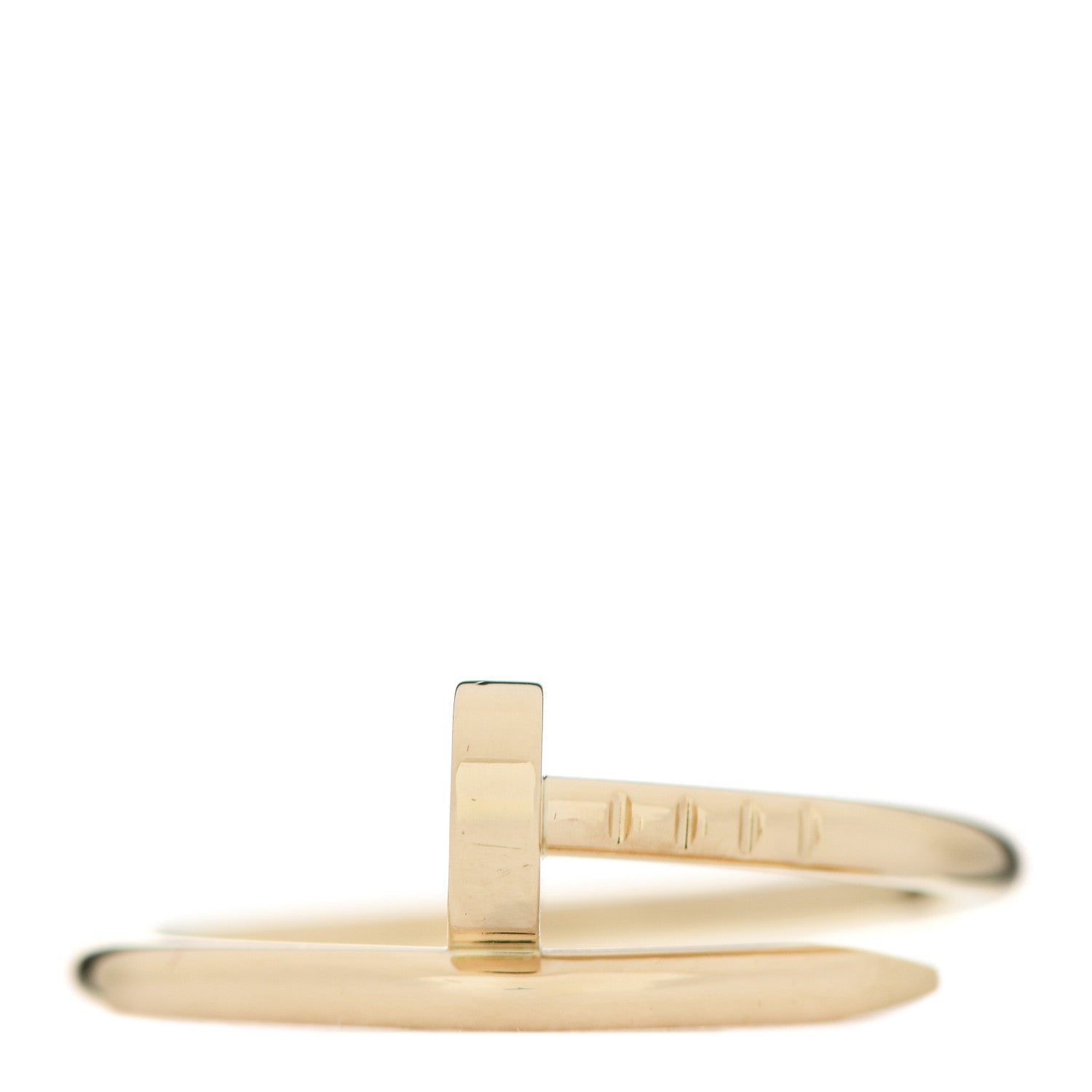 Cartier 18K Yellow Gold Small Juste Un Clou Ring 55 7.25 1 of 4