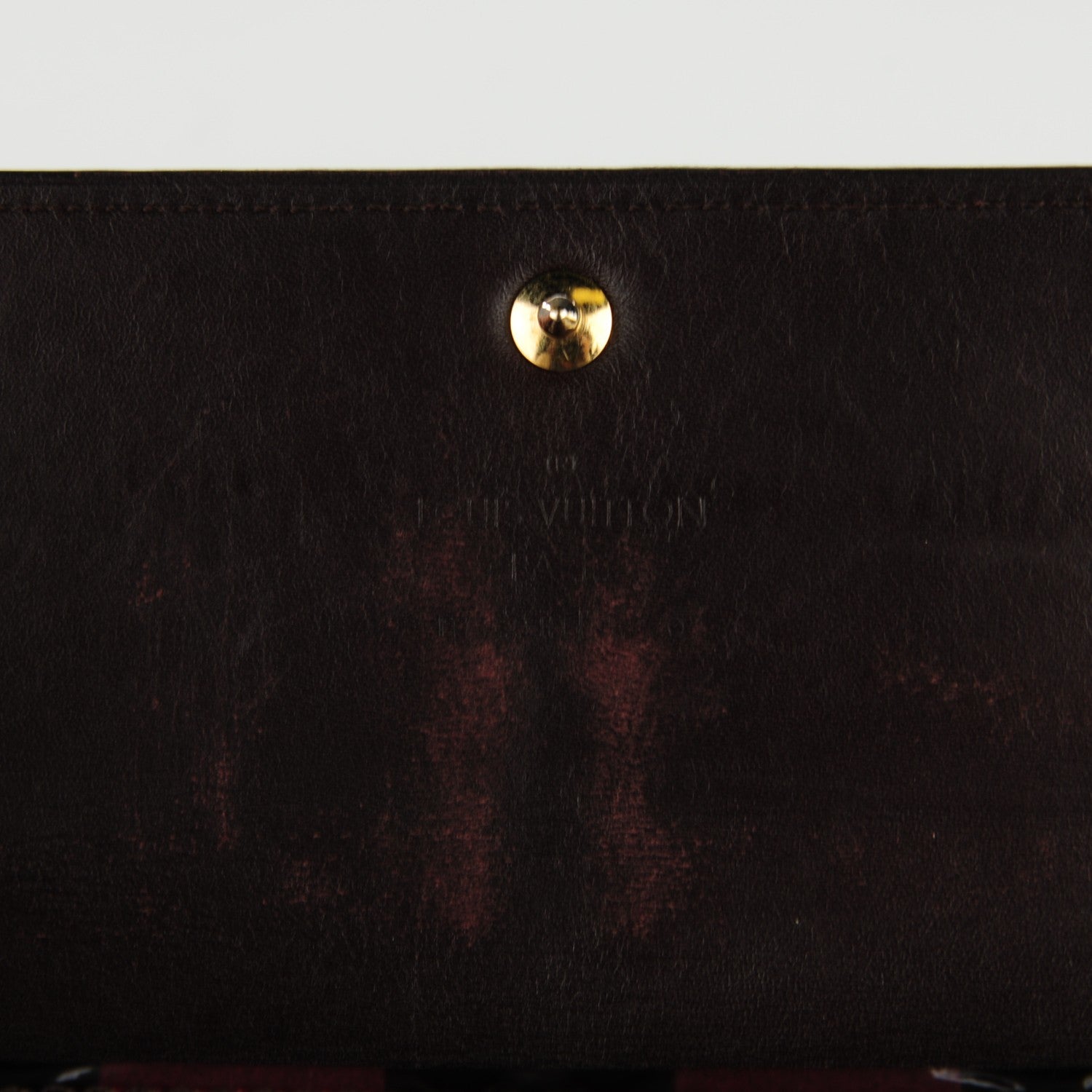 Louis Vuitton Vernis Rayures Sarah Wallet Amarante 5 of 7