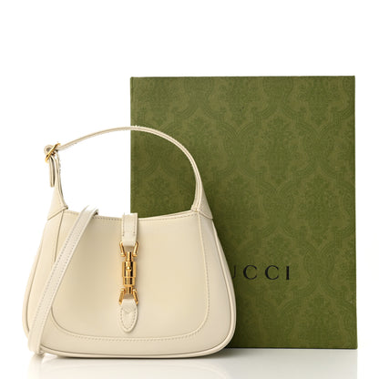 Gucci Boarded Dyana Lux Calfskin Mini Jackie 1961 Hobo Mystic White 10 of 10