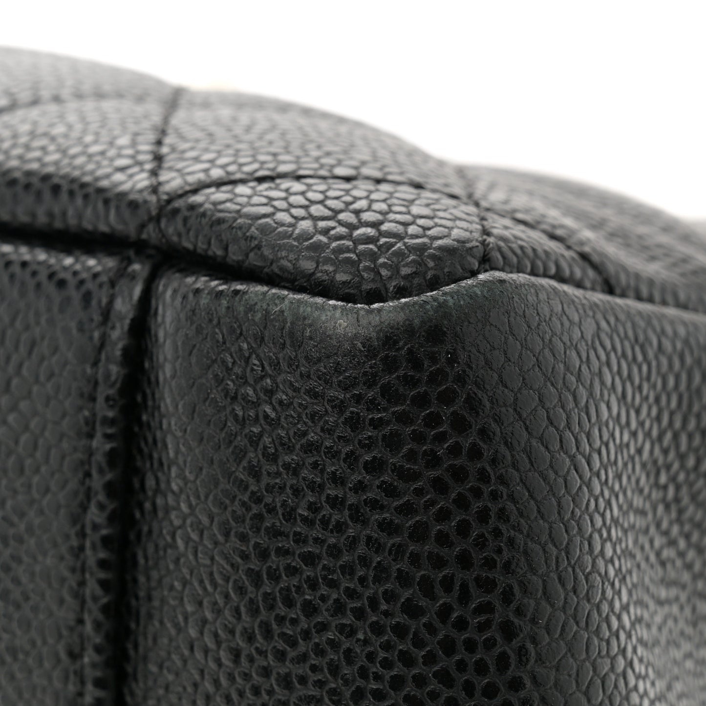 Caviar Quilted Grand Shopping Tote GST Black