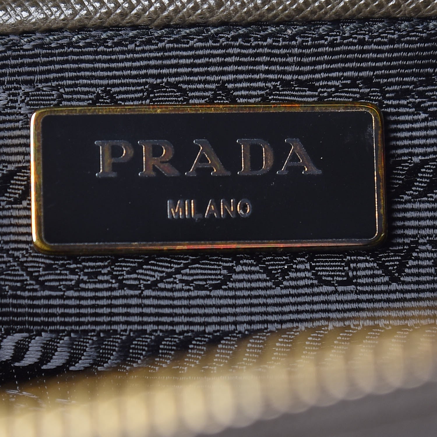 Prada Saffiano Lux Large Promenade Tote Militare 9 of 10