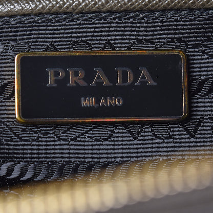 Prada Saffiano Lux Large Promenade Tote Militare 9 of 10