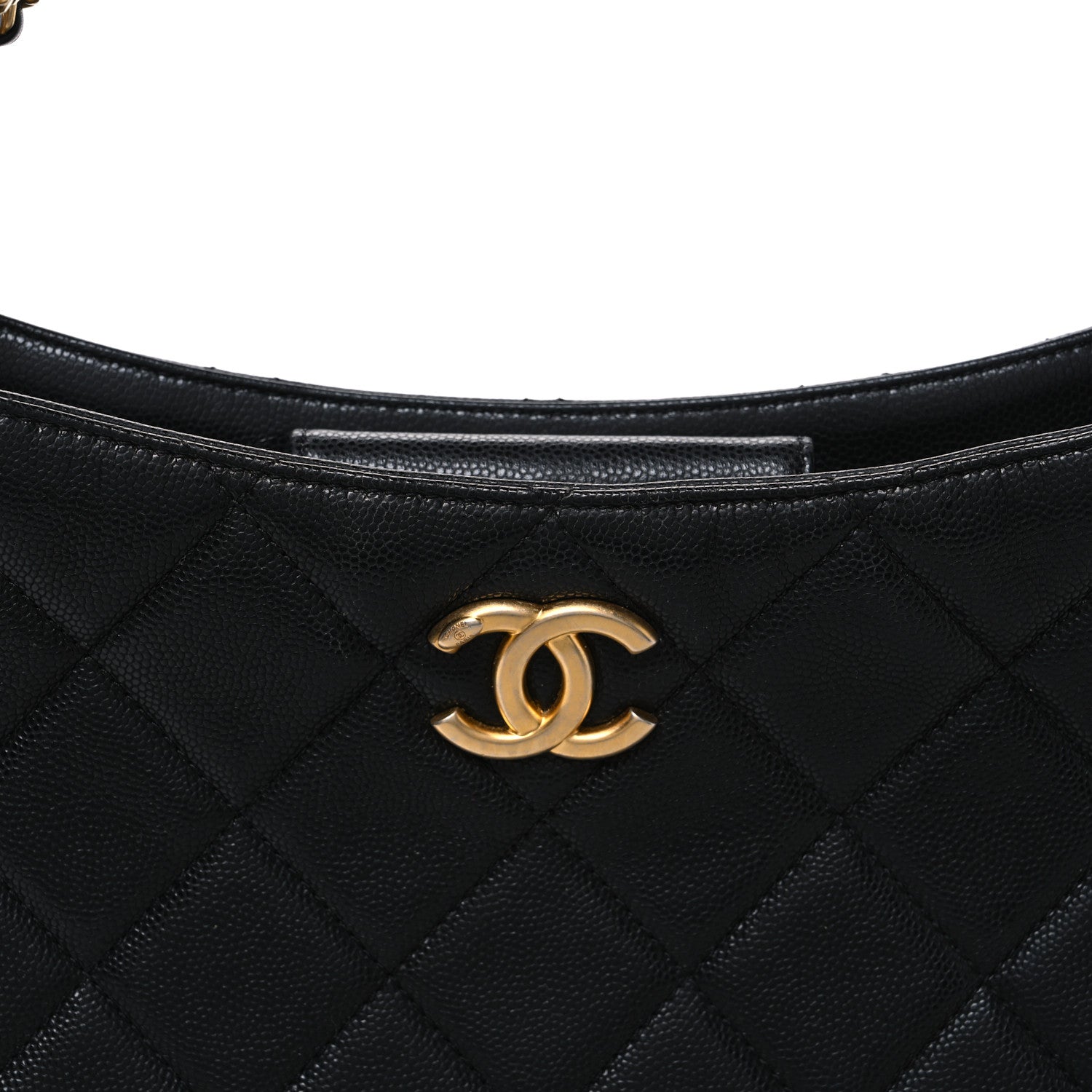 Chanel Caviar Quilted Triple Chain Hobo Black 8 of 10