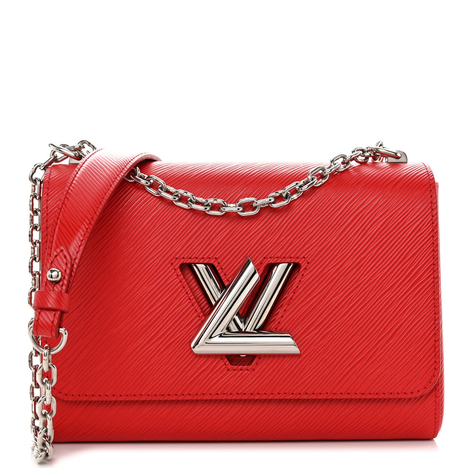 Louis Vuitton Epi Twist Shoulder Bag MM Coquelicot 3 of 11