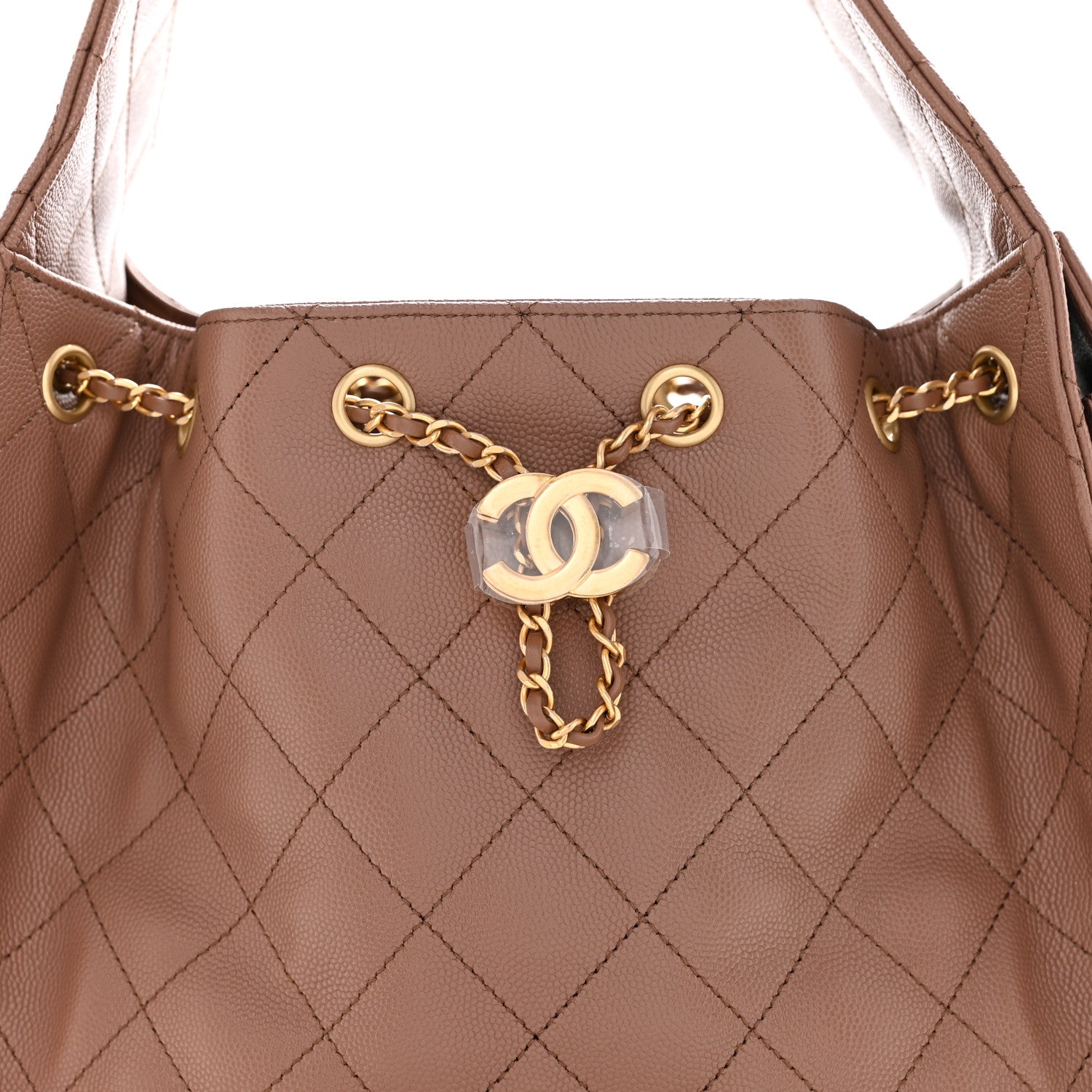 Chanel Caviar Quilted Small Chanel 25 Handbag Brown 8 of 10