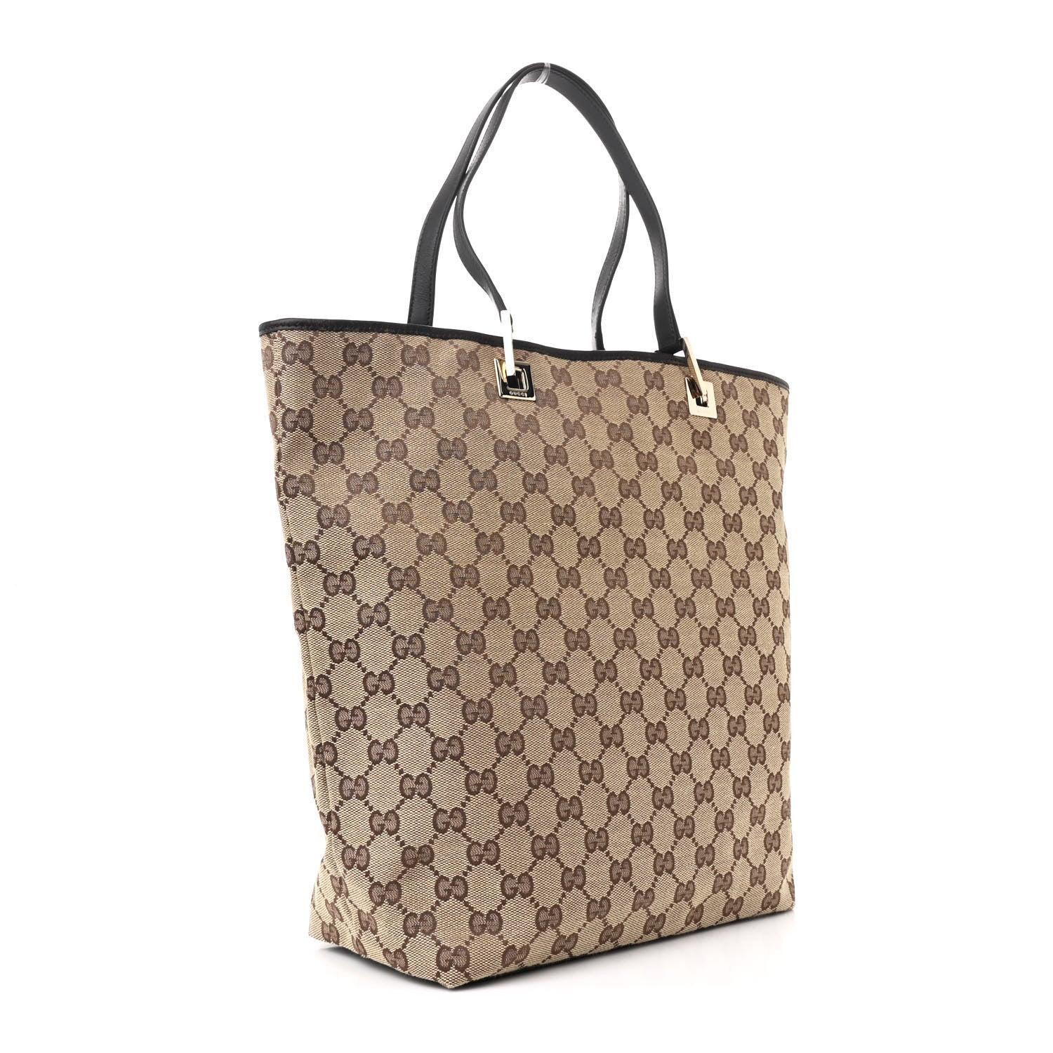 Gucci Monogram Large Bucket Tote Dark Brown 3 of 10