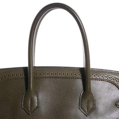 Hermes Tadelakt Ghillies Birkin 35 Vert Veronese 15 of 25