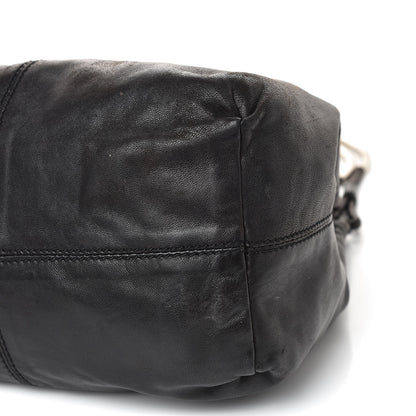 Prada Glace Calfskin Shoulder Bag Black 9 of 14