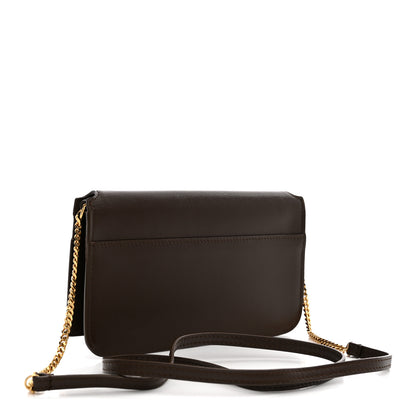 Saint Laurent Smooth Calfskin Monogram Phone Holder Crossbody Green Hunting 3 of 13