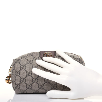 Gucci Soft GG Supreme Monogram Calfskin Medium Ophidia Cosmetic Case Beige Ebony New Acero 2 of 15