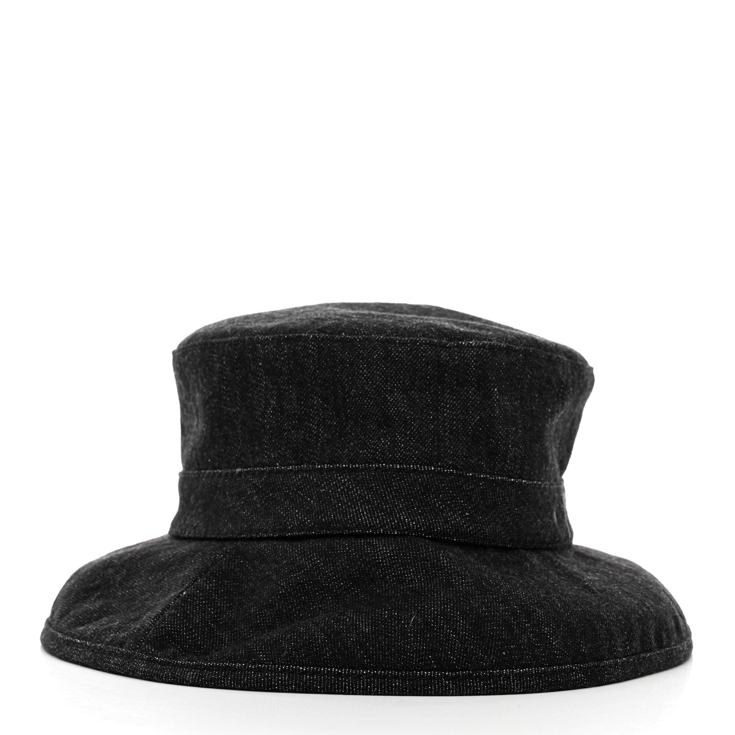 Denim Logo Bucket Hat S Black