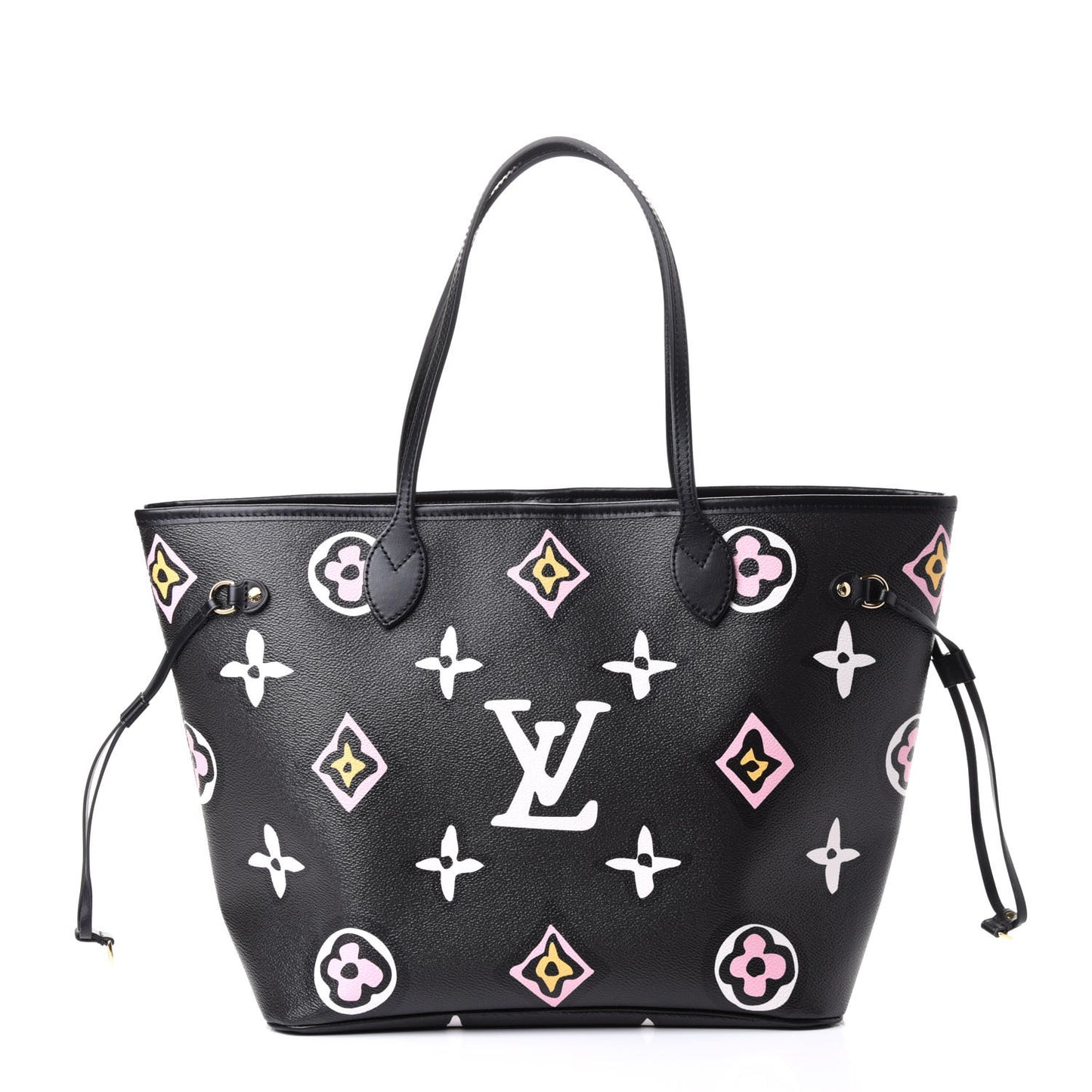Monogram Giant Wild At Heart Neverfull MM Black