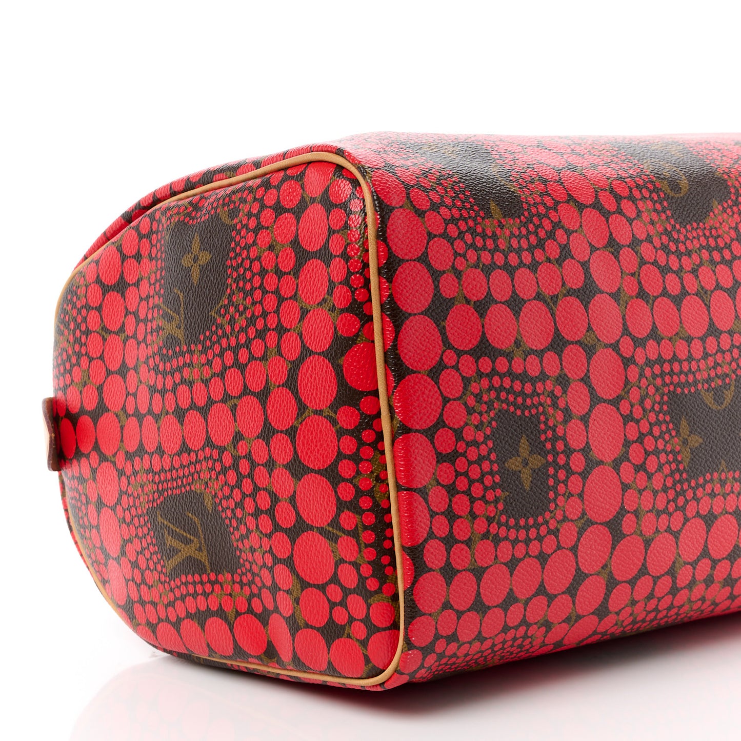 LOUIS VUITTON Monogram Kusama Town Speedy 30 Red