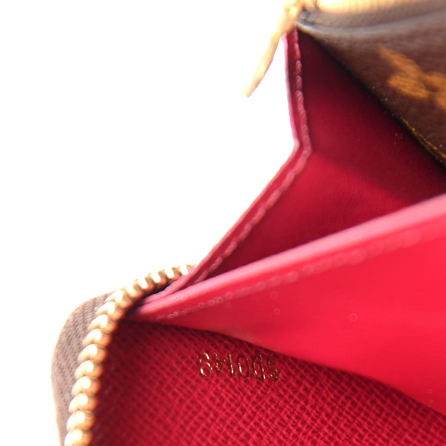 Monogram Clemence Wallet Fuchsia