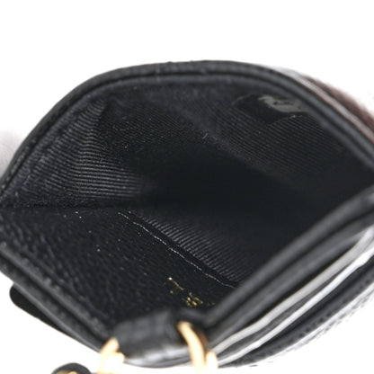 Chanel Caviar Quilted Miss Coco Card Holder On Chain Black 5 of 10