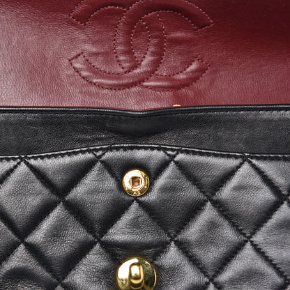 Chanel Lambskin Quilted Small Double Flap Black 12 of 14