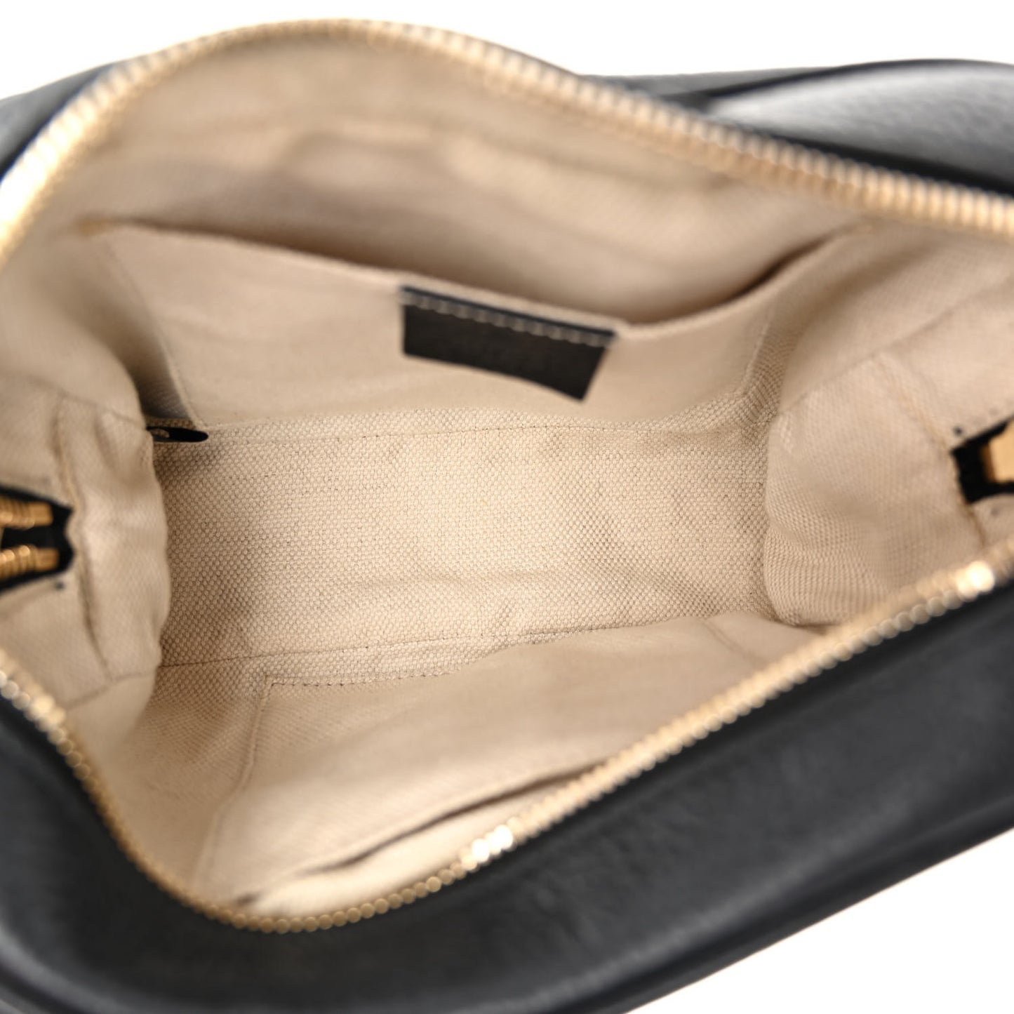 Pebbled Calfskin Small Soho Disco Bag Black