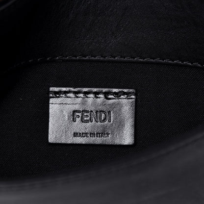 Fendi Vitello Flamingo Tube Wallet on Chain Black 6 of 11