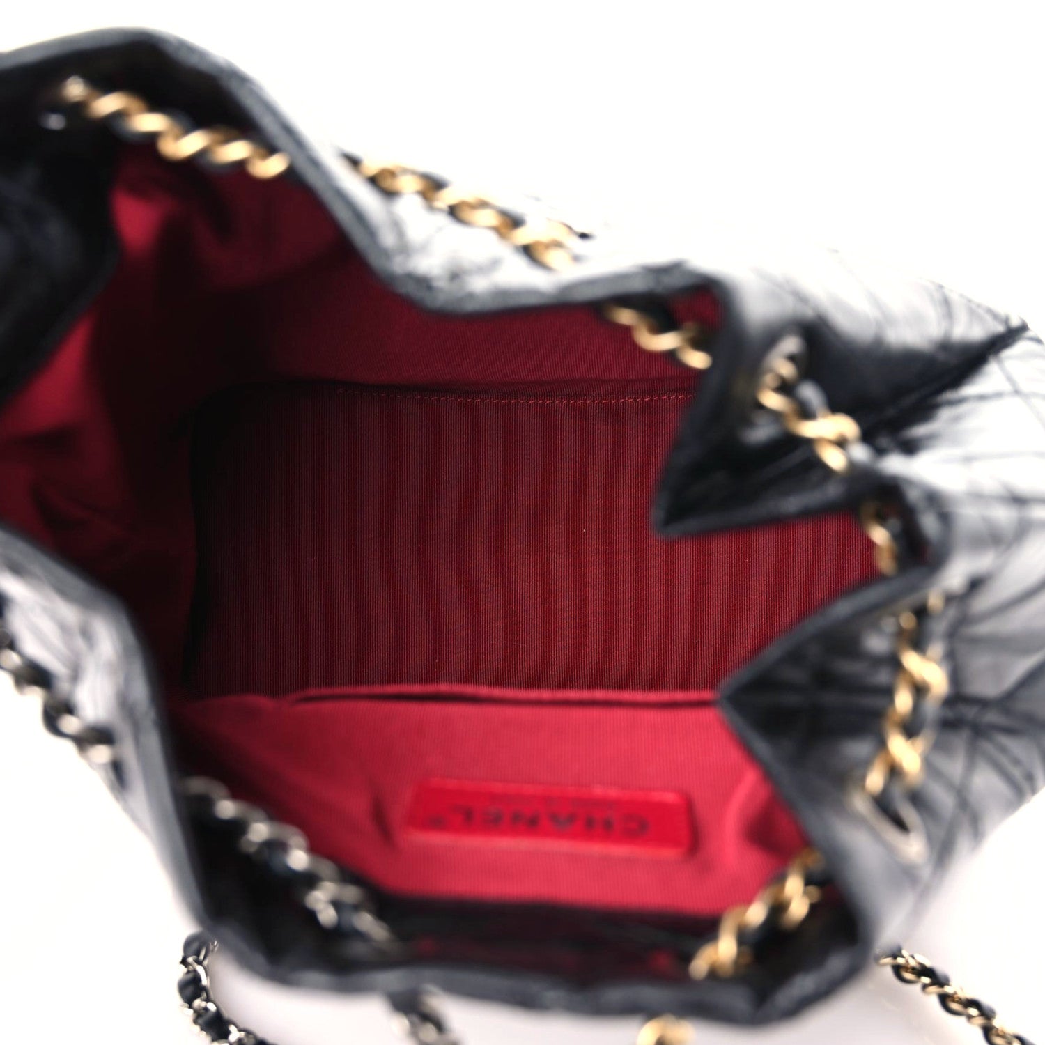 Chanel Aged Calfskin Quilted Small Gabrielle Backpack Black 5 of 9