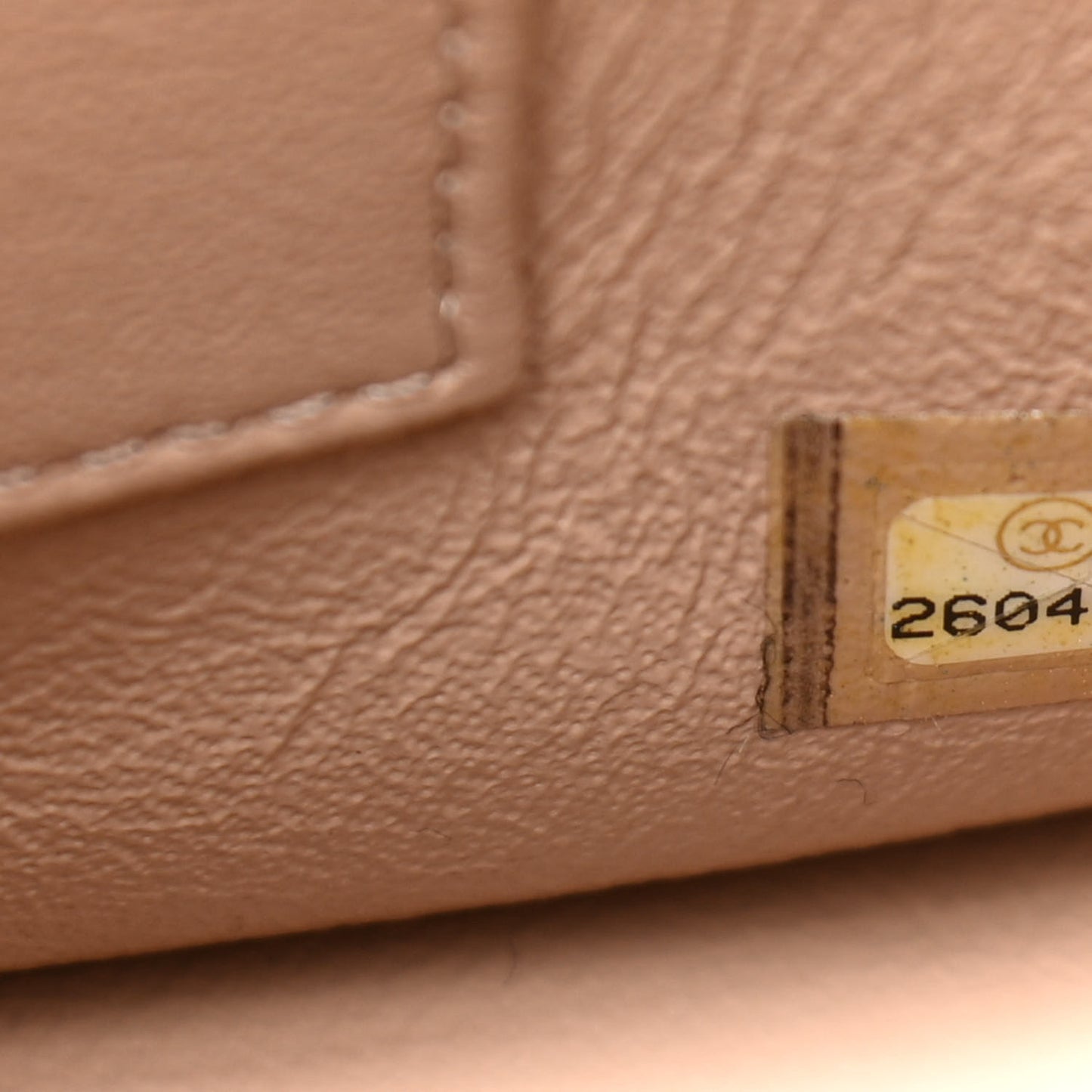 Caviar Quilted Large Business Affinity Flap Beige