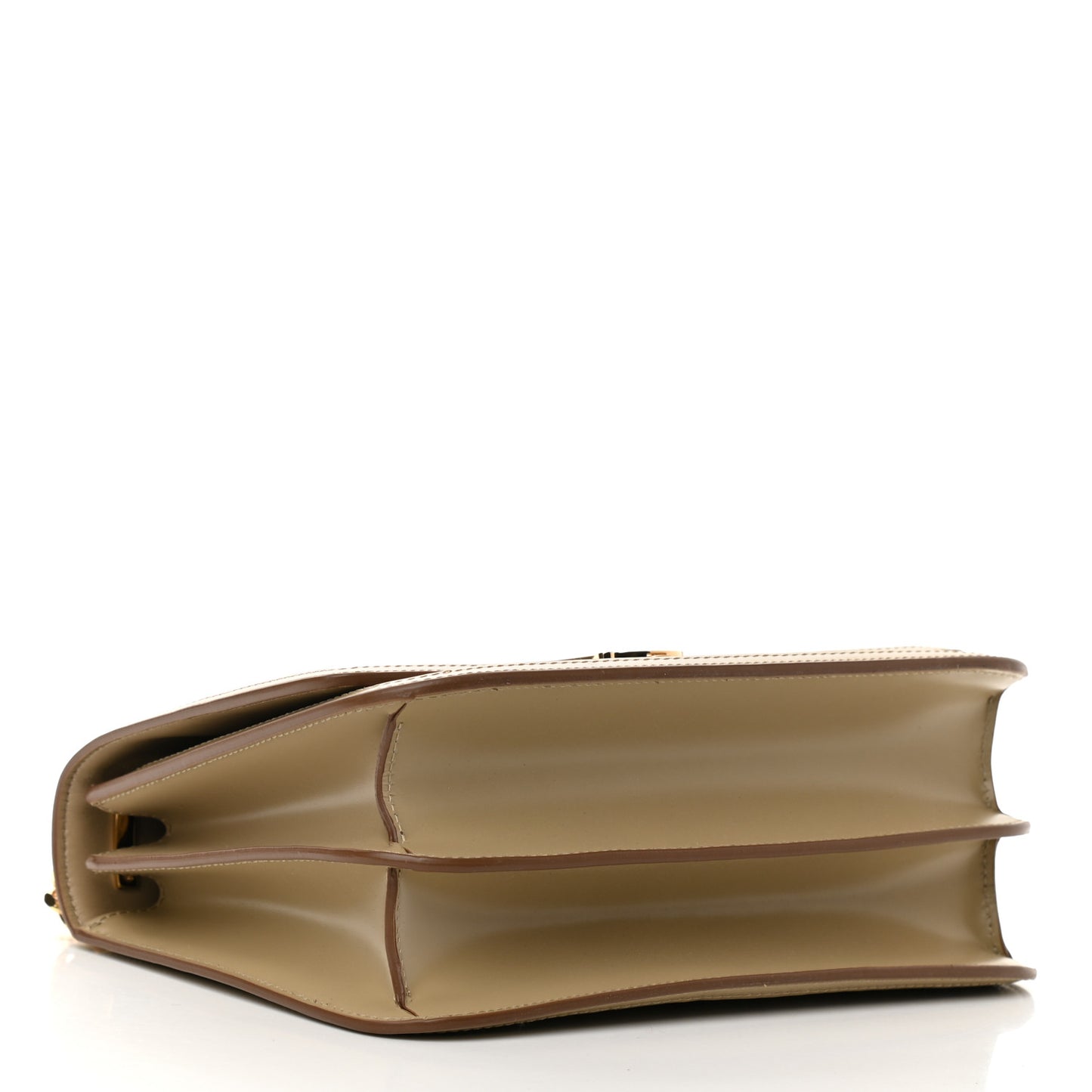 Calfskin Monogram Embossed Medium TB Chain Bag Honey