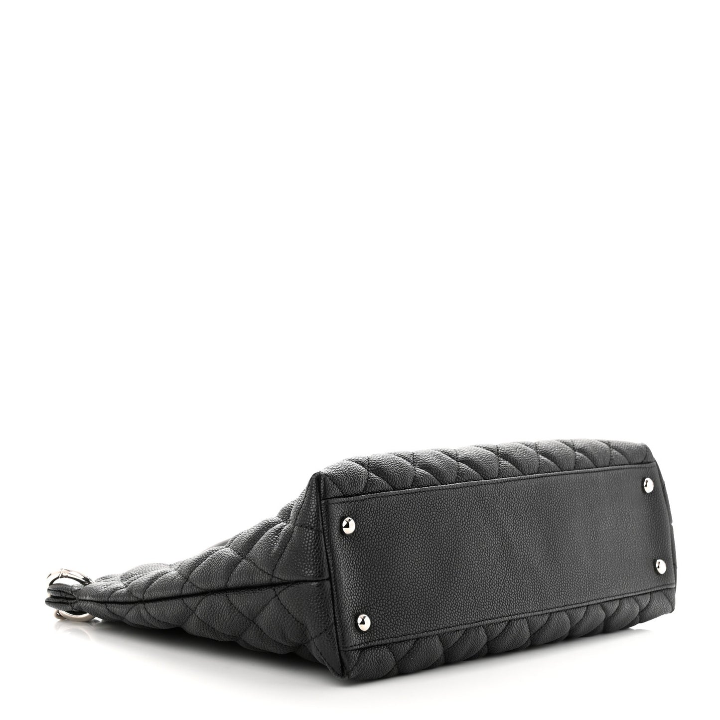 Caviar Quilted Easy Zip Tote Black