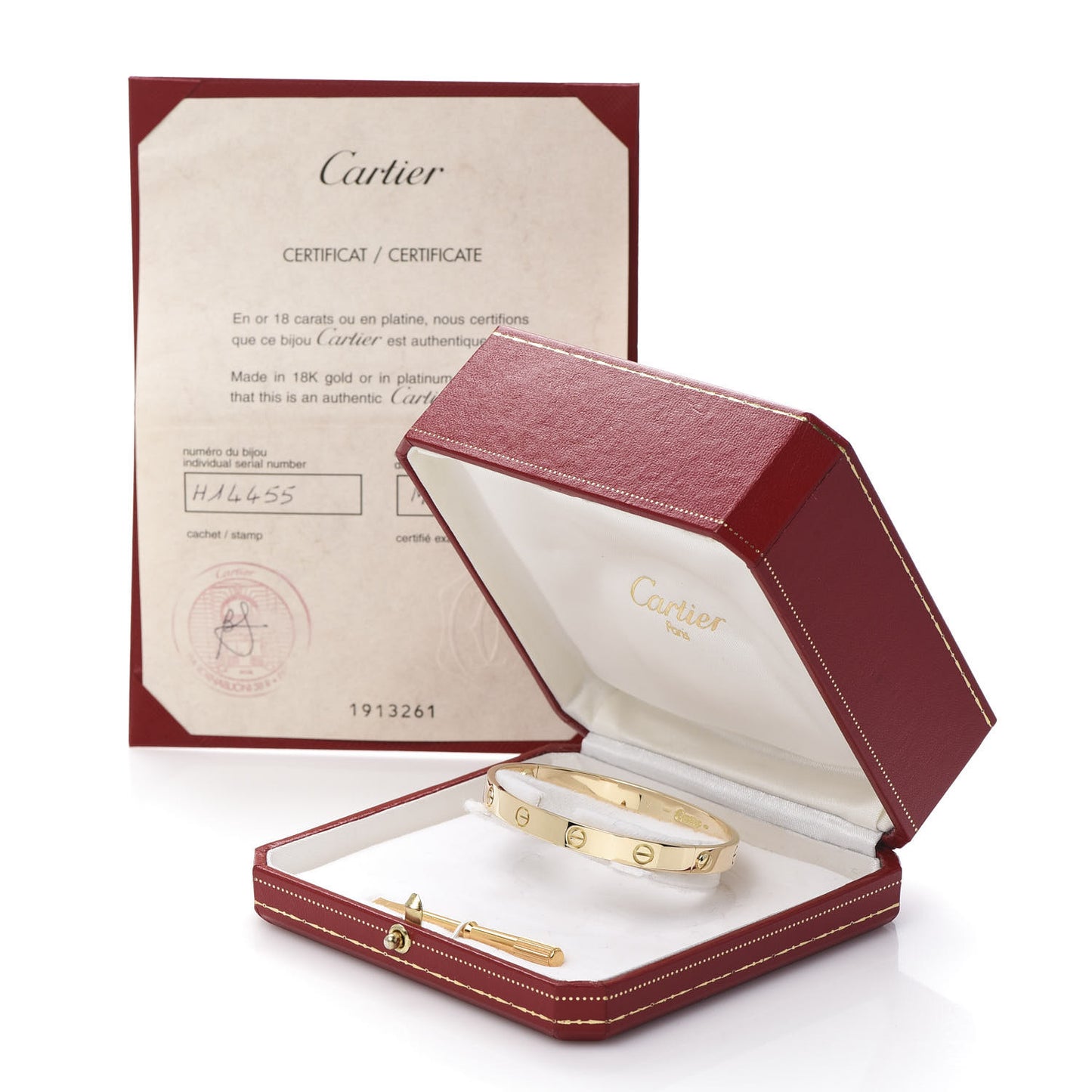 18K Yellow Gold LOVE Bracelet 18